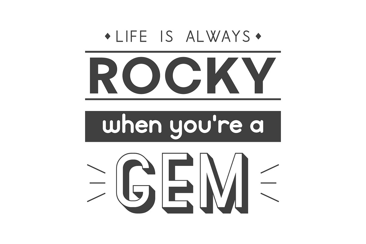 Vector Vintage Typographic Quotes., a Decorative Illustration by Gomolach (Photo 5 of 11)