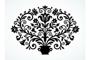 Elegant Symmetrical Floral Motifs, an Object Graphic by Creativeshirt (Thumbnail 3 of 3)