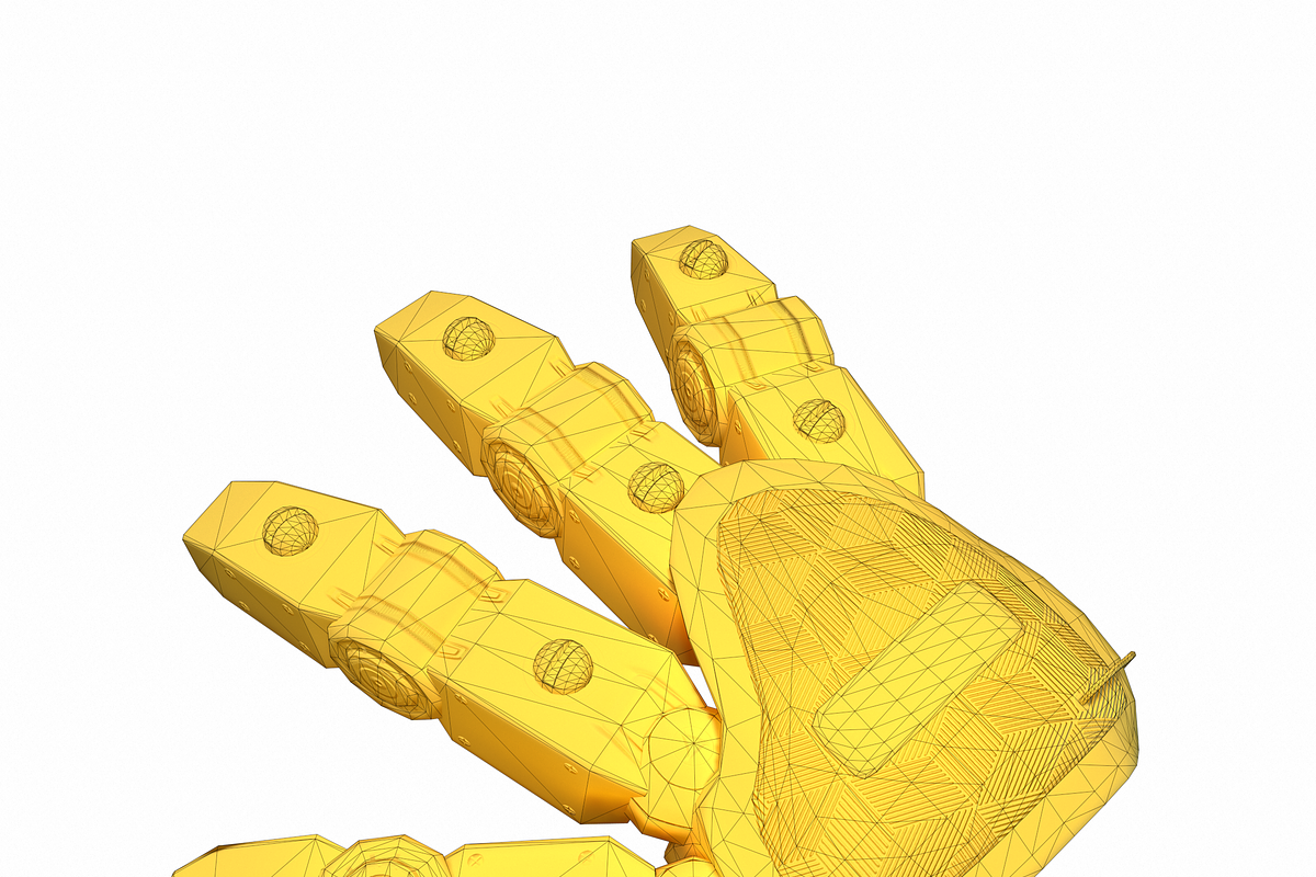 Robot Hand Low Poly PBR, an Object 3D Model by Daniel Mikulik (Photo 5 of 14)