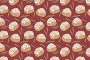 Cinnamon rolls collection, a Pattern Graphic by slowcentury (Thumbnail 2 of 5)