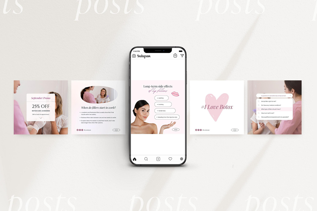Nurse Injector Instagram templates, a Social Media Template by ...