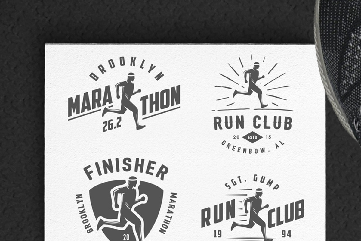 Running design elements BIG BUNDLE, an Illustration by 1baranov (Photo 1 of 4)