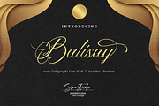 Balisay - Calligraphy Font, a Script Font by Sronstudio (Thumbnail 1 of 13)