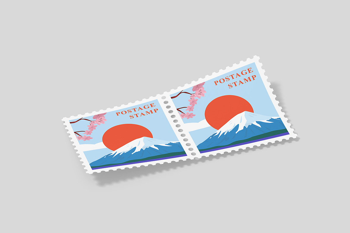 Square Postage Stamp Mockup Bundles, a Flyer Template by Graphic Aesthetic (Photo 10 of 24)