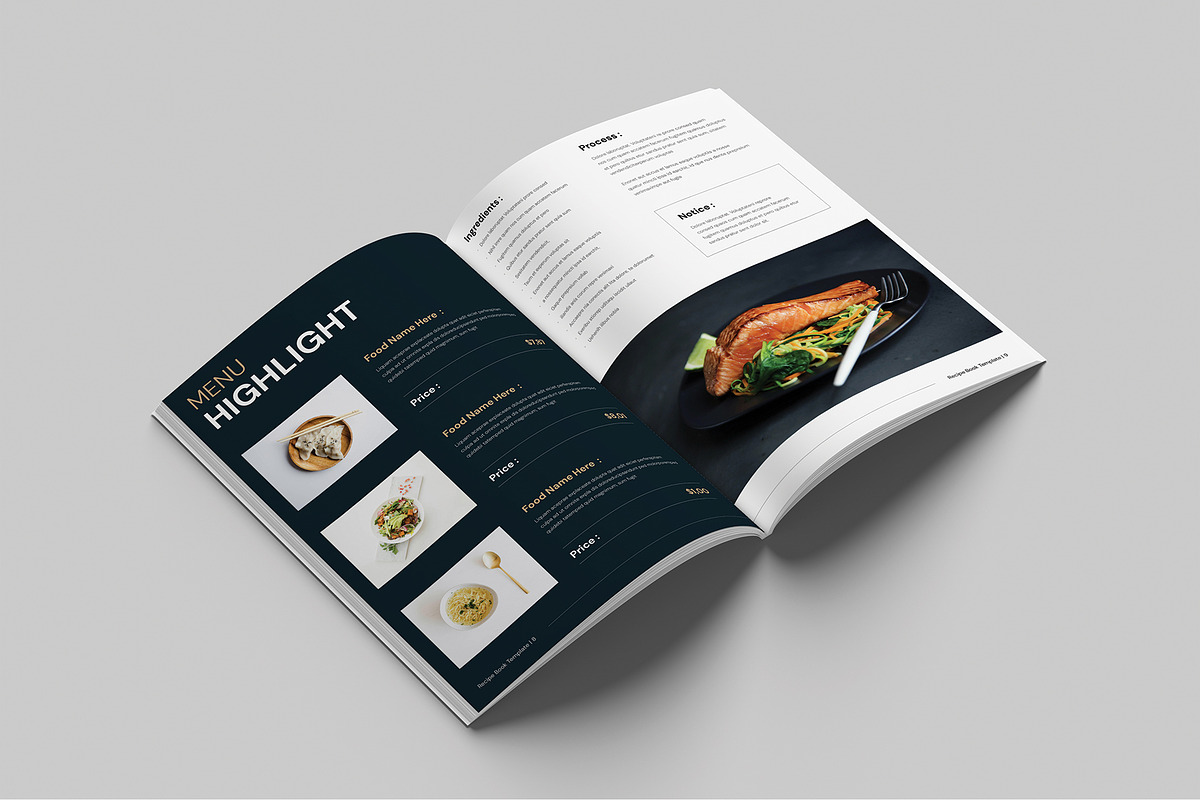 Recipe Book Template, a Brochure Template by Cleffon_Graphic_Studio (Photo 5 of 9)
