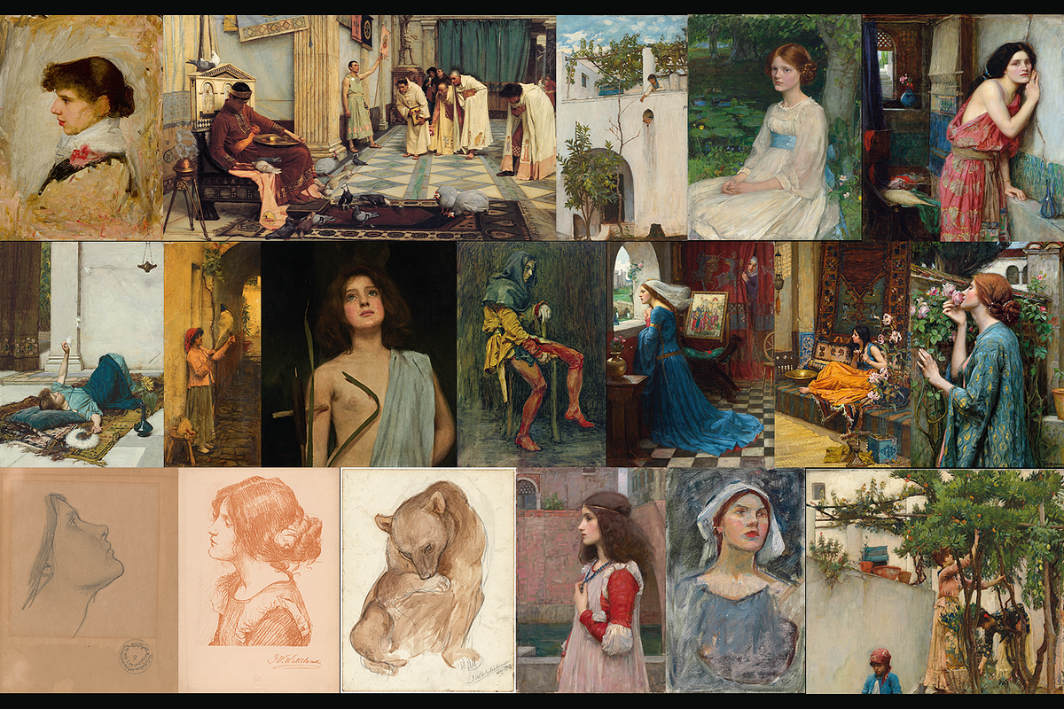 John William Waterhouse, a Person Illustration by Digital Museum (Photo 4 of 4)