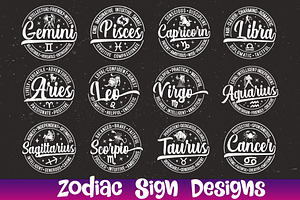 Zodiac shirt bundle, while files