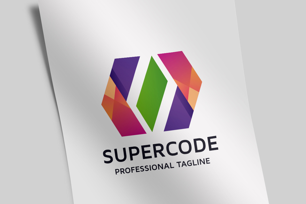 Super Code Logo, a Branding & Logo Template by Design_Planet