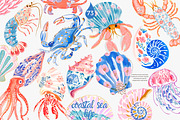 Preppy coastal clipart set, a Decorative Illustration by Patishop Art (Thumbnail 1 of 15)