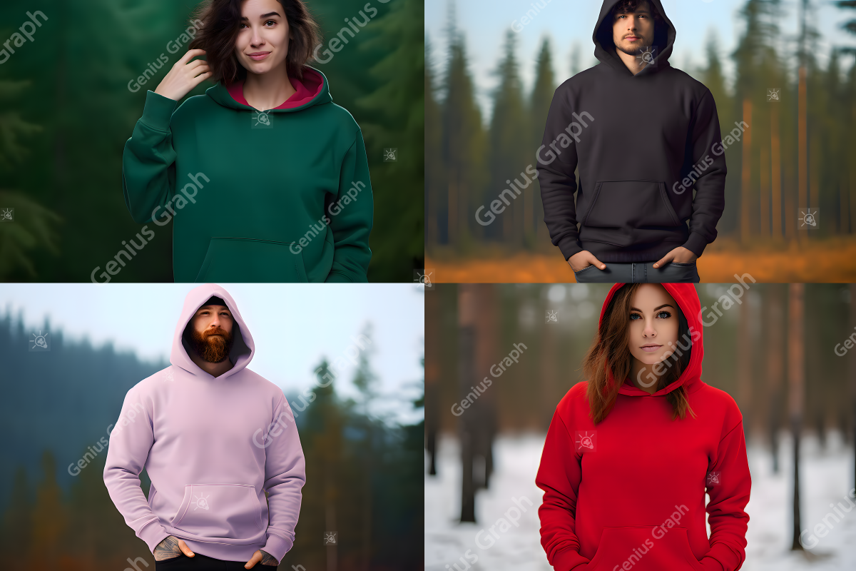 Gildan 18500B Hoodie Mockup Bundle, a Hoody Mockup by Genius Graph (Photo 3 of 3)