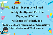 Count and Color Math Worksheet-Vol 2, a Templates & Theme by Book2bees (Thumbnail 4 of 4)