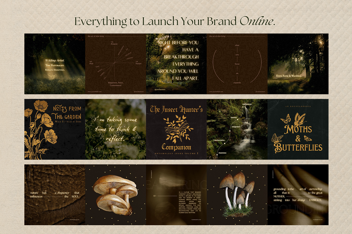 The Naturalist Social Media Bundle, a Social Media Template by The Flossy Finch (Photo 17 of 22)