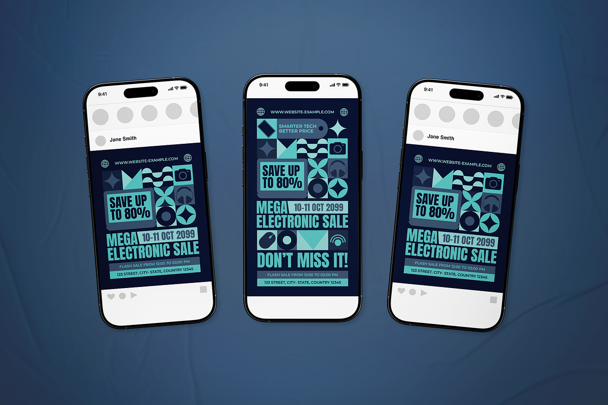 Electronic Sale Event Flyer Set, a Flyer Template by The Good Store (Photo 2 of 2)