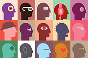 Human Heads vector design, a Person Illustration by danjazzia (Thumbnail 2 of 2)