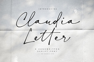Claudia Letter Font