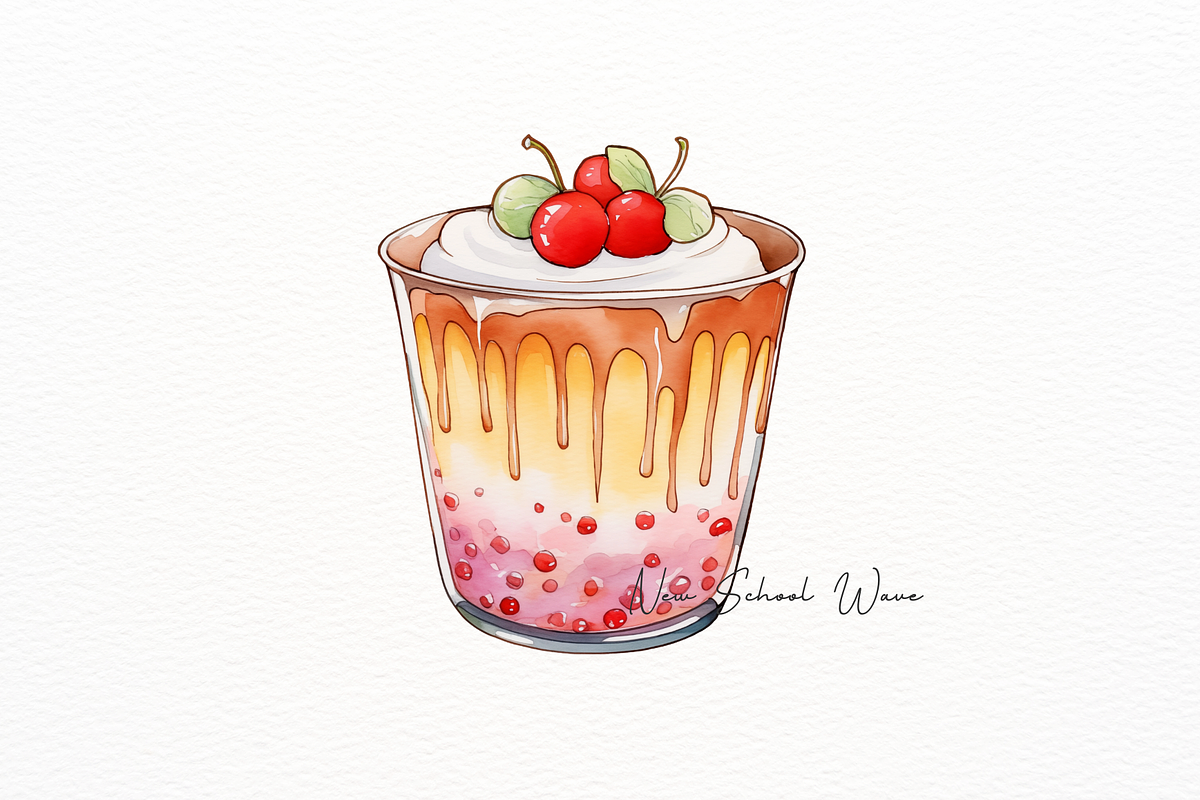 Delicious Dessert Pudding Bundle, a Food Illustration by New-School-Wave (Photo 3 of 5)