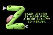 Zombie colour font, a Handwritten Font by ink drop (Thumbnail 3 of 4)