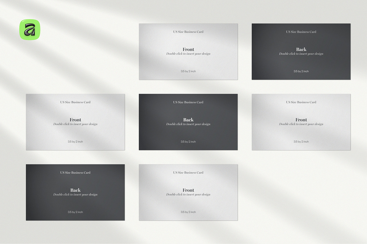 US Business Card Mockups—Affinity v3, a Books & Magazine Mockup by Sasha Lantukh (Photo 7 of 17)