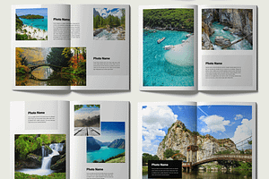 Photo Book Magazine Design Template