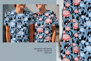 Peony & Buds Patterns, a Pattern Graphic by Gribanessa (Thumbnail 2 of 4)