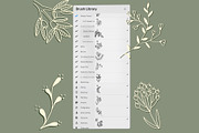 100 Floral Stamp brushes, an Illustration by Olga Brinza (Thumbnail 3 of 11)