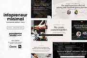 Infopreneur Minimal FB Group Pack, a Social Media Template by Providence Studio (Thumbnail 1 of 7)