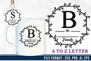 Floral Alphabet Monogram Letter SVG, a Graphic by D2PUTRI (Thumbnail 11 of 27)