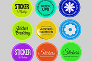 Stickers Mockup, a Merchandise Mockup by Unerispace (Thumbnail 4 of 4)