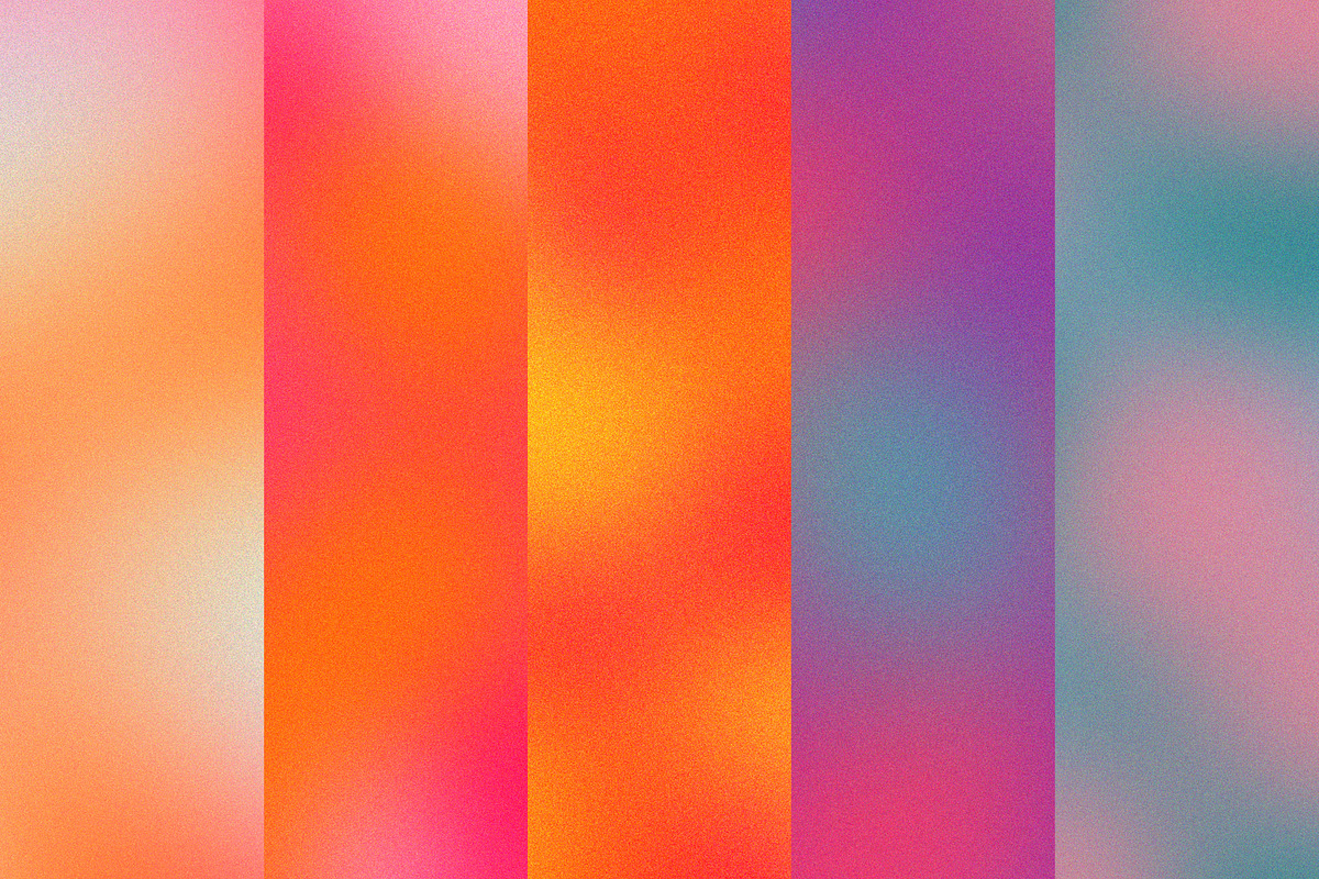 Retro Gradient Backgrounds | Creative Market