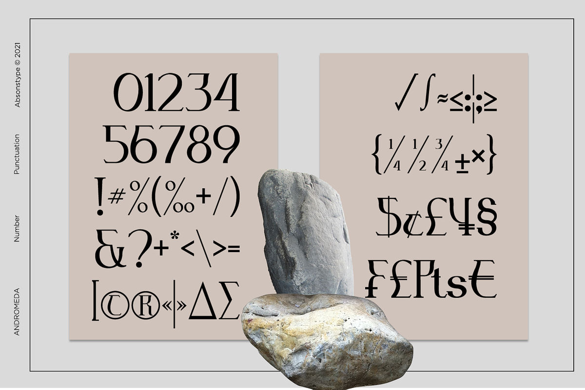 Andromeda Unique Display Typeface, a Serif Font by Absonstype (Photo 7 of 11)