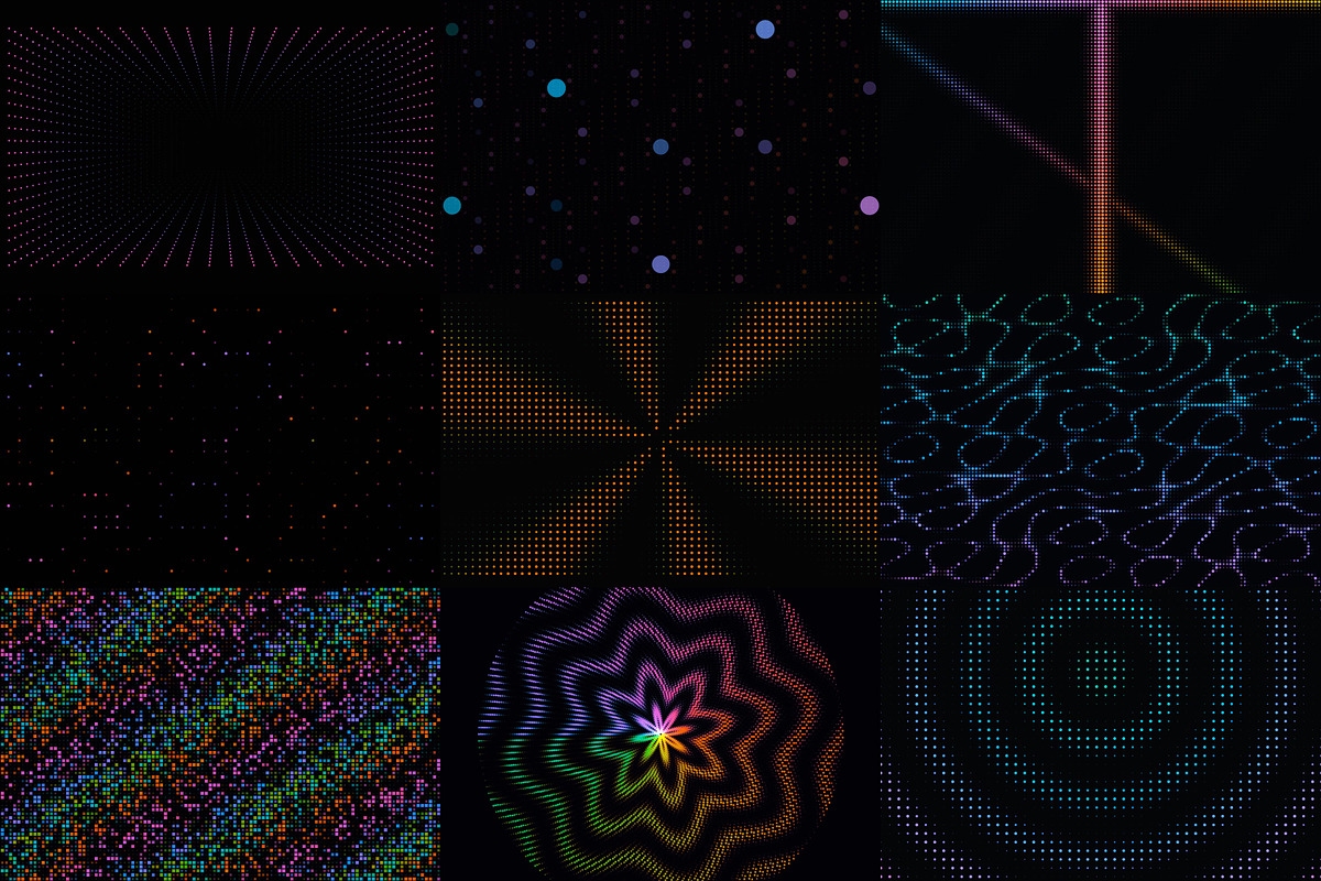 Dots Grid Backgrounds for Music, a Wallpaper Graphic by cheapmotiongraphics (Photo 6 of 8)