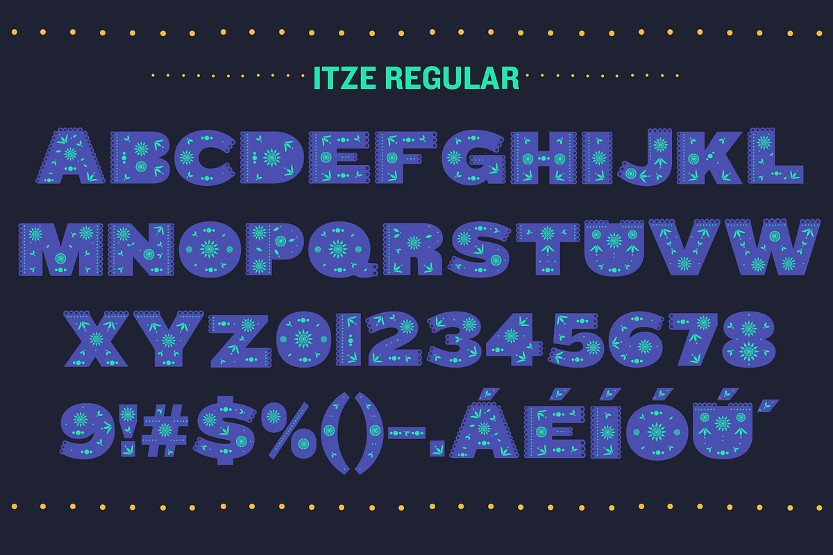 Itze Font preview 4