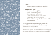 Old Church Toile de Jouy Print, a Background Graphic by Hughes Studio (Thumbnail 7 of 7)