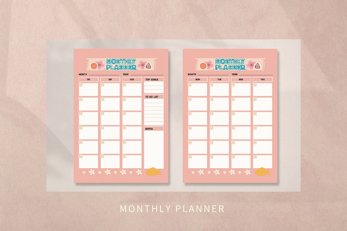 Planner Bundle Templates, a Stationery Template by Yiru Chen Studio (Photo 4 of 7)