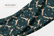 Arctic Foxes Seamless Pattern, a Pattern Graphic by Dina Mae (Thumbnail 4 of 15)
