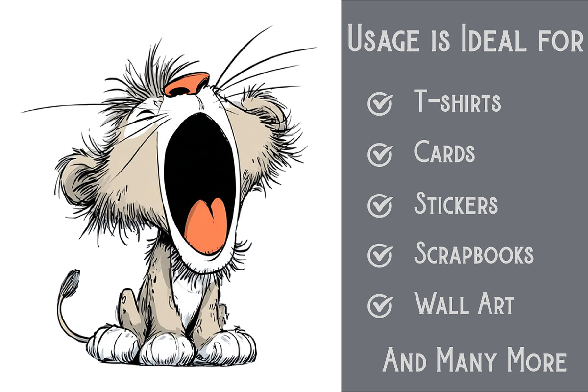 Cute Lion Clipart, an Illustration by Pixels.Craft (Photo 3 of 6)