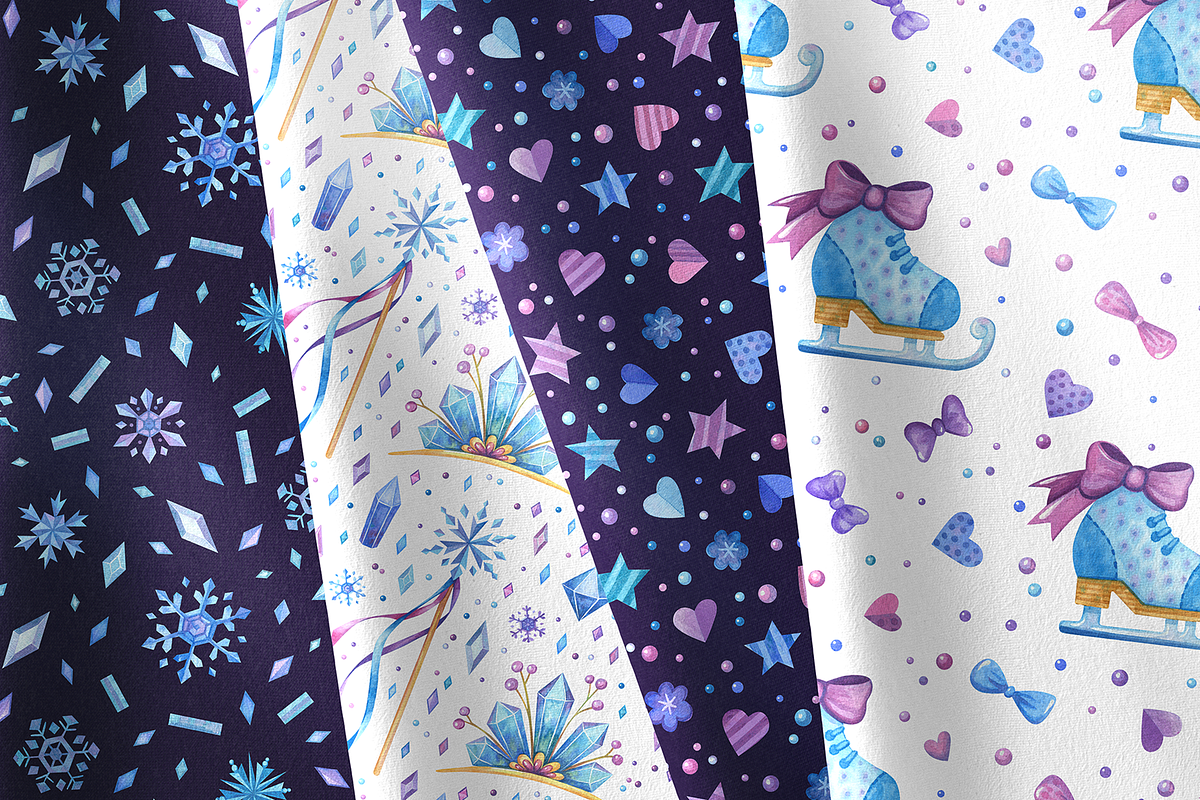 Frozen Tale Clipart & Patterns, an Illustration by Valin Malin (Photo 11 of 11)