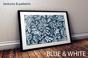 Blue and White Textures and Patterns, a Texture Graphic by Svetlana Kononova (Thumbnail 4 of 7)
