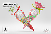 Clear Large Cone Bag PackagingMockup, a Packaging Mockup by INCDesign (Thumbnail 3 of 15)