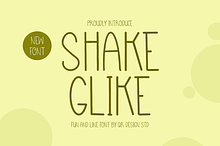 Shake Glike Font