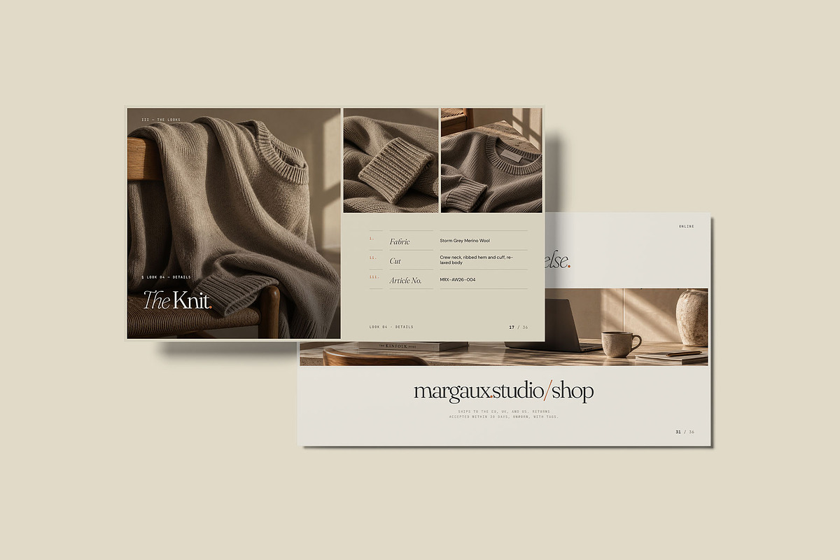 MARGAUX / Lookbook Template, a Presentation Template by Leleka.Store (Photo 16 of 16)