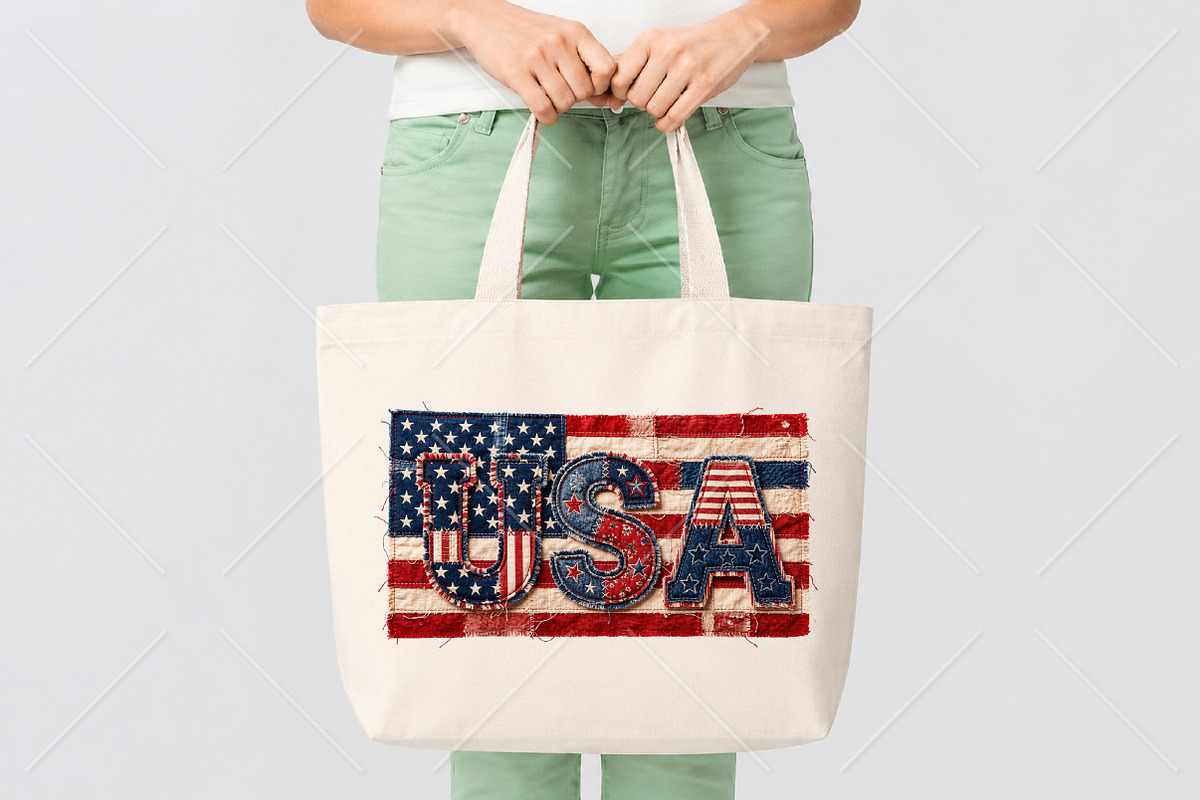 Patchwork USA Flag Png, a Seasonal Illustration by Canvas Craft (Photo 5 of 6)