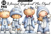 Christmas Gingerbread Man Clipart Bu, an Illustration by Daily.Designs (Thumbnail 1 of 5)