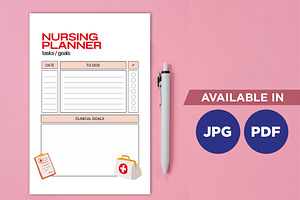 Nursing Planner Template