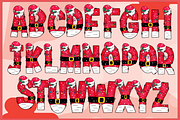 Santa cute-PNG fonts, a Symbol Font by It me digital art (Thumbnail 2 of 7)