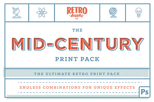 Mid-Century Print Pack | PSD Bundle