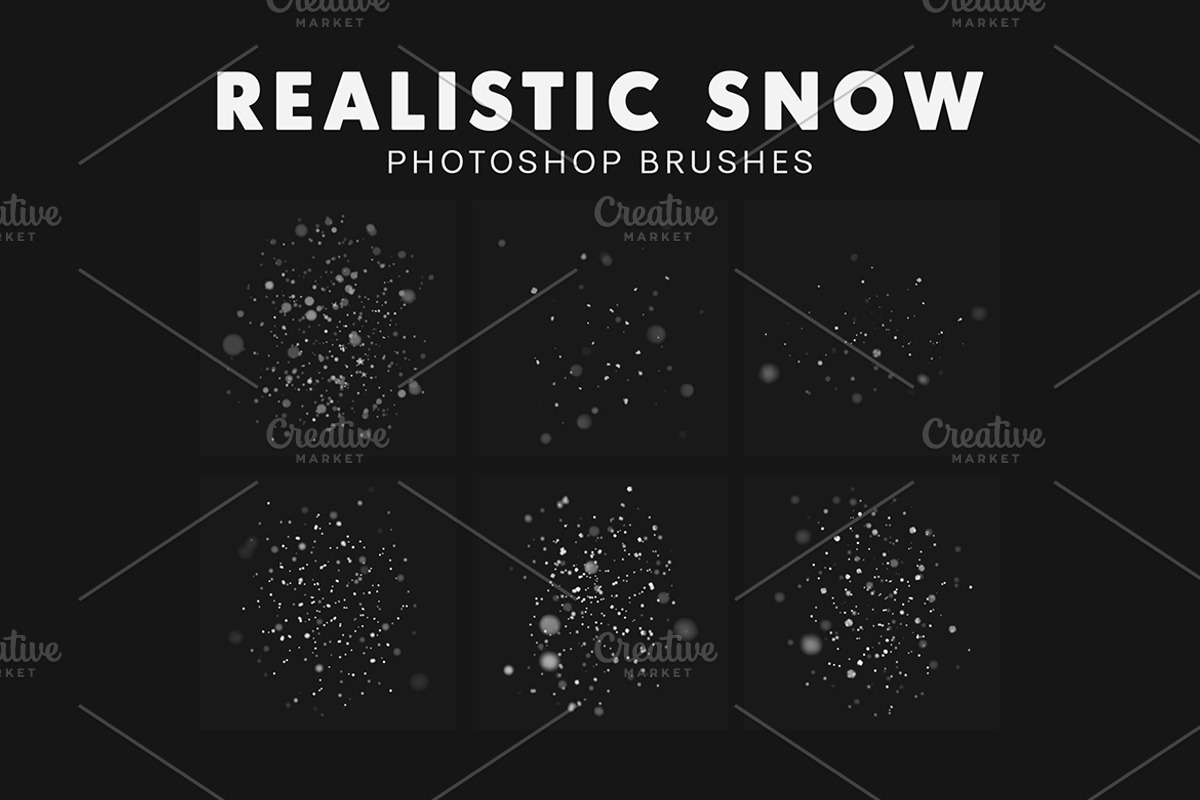 30 Realistic Snow Brushes, a Brush Add-On by AB-TheDesigner (Photo 5 of 5)