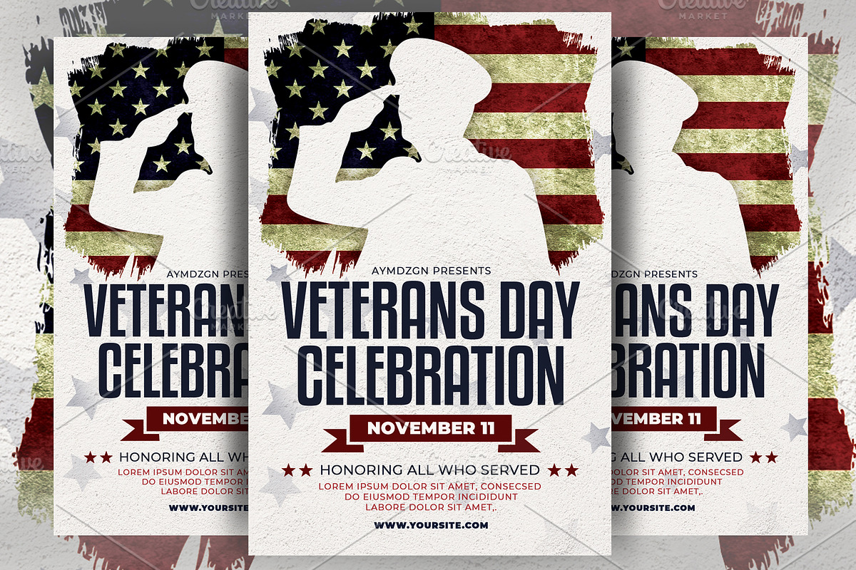 Veterans Day Flyer, a Flyer Template by AyumaDesign (Photo 2 of 3)