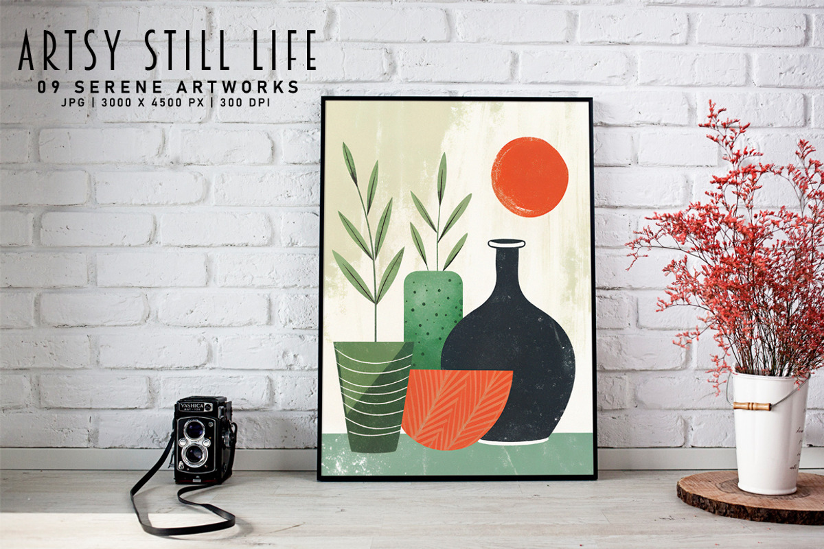 Artsy Still Life, a Decorative Illustration by Digital Art Creations (Photo 7 of 8)