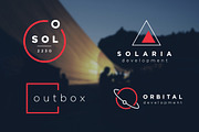 10 Futuristic / Minimalist Logo Pack, a Branding & Logo Template by fortyfive (Thumbnail 4 of 7)